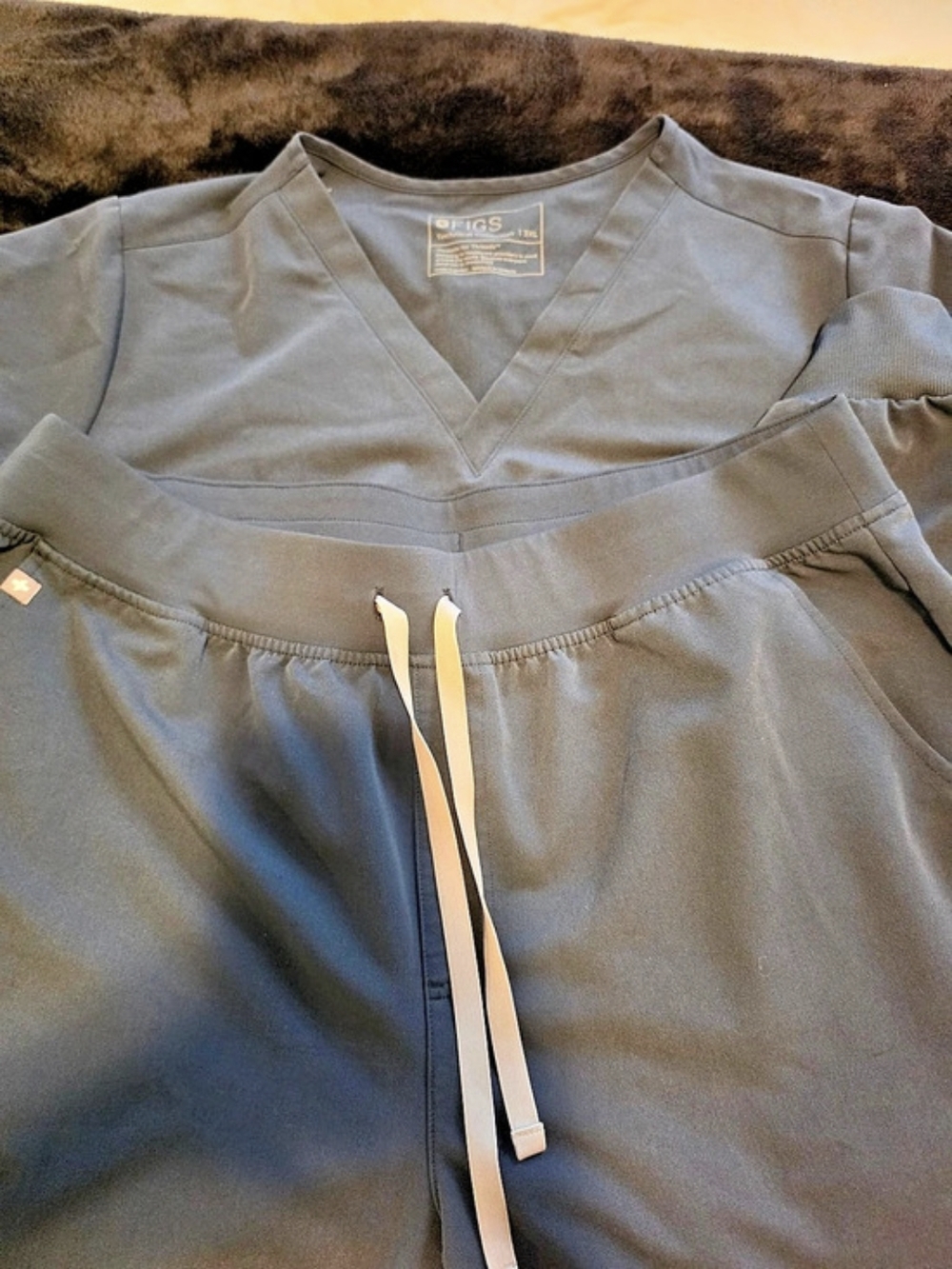 FIGS HW Zamora Scrub Set in Gray Size 3XL